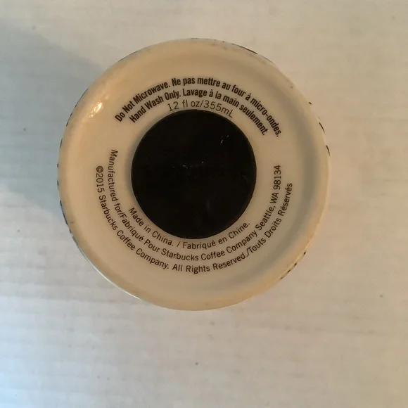 Starbucks 2015 Las Vegas Siren Mermaid Ceramic Mug Travel Tumbler 12 oz. - Picture 9 of 10